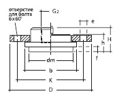  Разделительная мембрана DRM-R-622 0 48 мм с монтажным фланцем