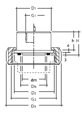  Разделительная мембрана DRM-R-610 / 611 с накидной гайкой