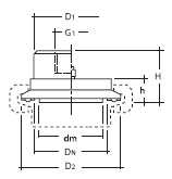  Разделительная мембрана DRM-R-612 / 613 с капиллярным присоединением
