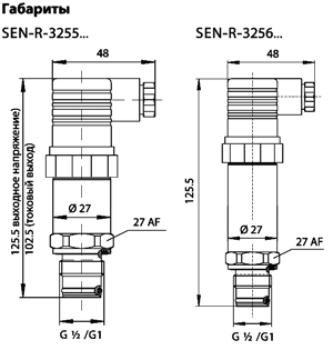 Тонкопленочный преобразователь избыточного давления SEN-R-3344, SEN-R-3386, SEN  производство KOBOLD