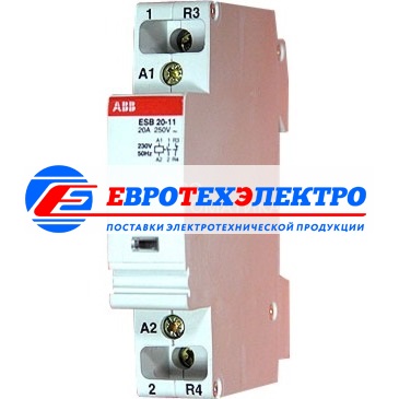 Модульный контактор ABB ESB-20-20 (20А AC1) 220 В АС