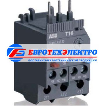 АВВ Реле перегрузки тепловое T16-0.41 диапазон уставки 0,31А…0,41А для контакторов типа B6, B7, AS (1SAZ711201R1014)