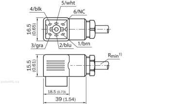 Plug connectors and cables, Connecting cable (female connector-open) - DOL-1406-W10 - 6030224
