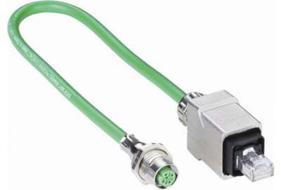 Plug connectors and cables / Other connectors and cables - Adapter cable RJ45PP/M12 - 6044052
