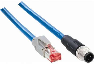 Plug connectors and cables / Connection cables with male connector and male connector - SSL-2J04-G25ME - 6033555