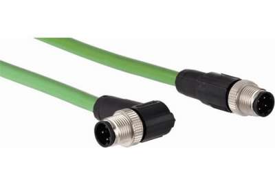 Plug connectors and cables / Connection cables with male connector and male connector - SSL-1204-F10MZ90 - 6048252