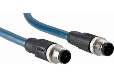 Plug connectors and cables / Connection cables with male connector and male connector - SSL-1204-G02ME90 - 6045222