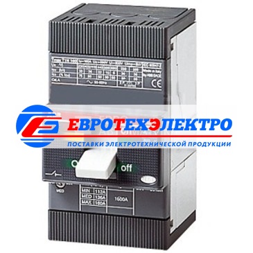 АВВ T3N 250 TMD160-1600 3p F F 36 kA Выключатель автоматический (1SDA051245R1)