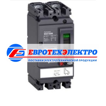 Schneider Electric 2П  Автоматический выключатель  NSX100M 100A AC/DC (арт.LV438610)