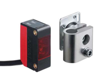 SET PRK5/4P-200-M12+BTU200-D10 - Polarized retro-reflective photoelectric sensor set 50120012