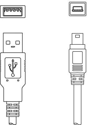 KB USB A - USB miniB - Service line 50117011