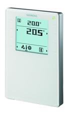 Room operator unit KNX with sensors for temperature, humidity, CO2, segmented backlit display, touchkeys - QMX3.P74 - S55624-H106