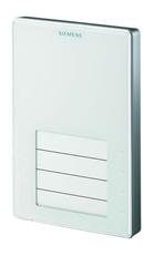 Room operator unit KNX with temperature sensor, configurable touchkeys, LED display - QMX3.P02 - S55624-H107
