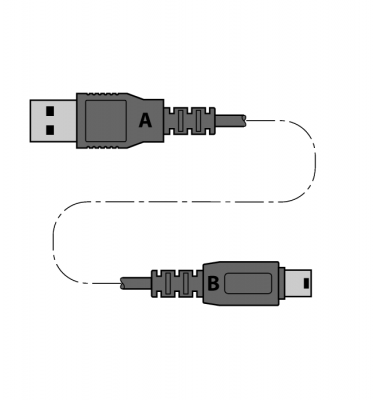 Кабель USB 2.0Вилка-А на Вилку-B MINI 1.5 метра - MINI USB 2.0 cable 1.5m