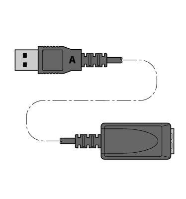 Активный удлинитель USB 2.0Вилка-А на Розетку-А 5 метров - USB 2.0 extension active 5m