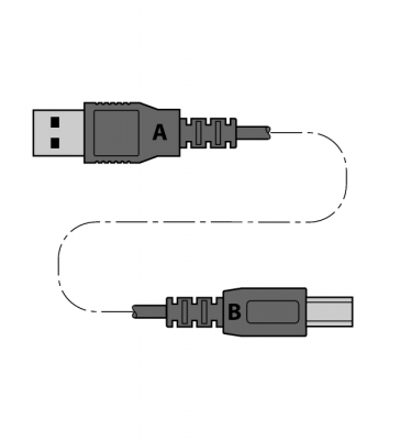 Кабель USB 2.0Вилка-А на Вилку-B 1.8 метра - USB 2.0 cable 1.8m