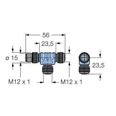 Аксессуары для полевых шинT-разветвитель без кабеля - FSM-2FKM57