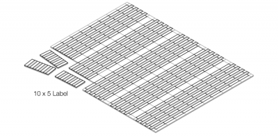 Комплектующие для BL6750 x этикетки для надписи электронных модулях BL67 - BL67-LABEL-DIN-A4-50STCK.