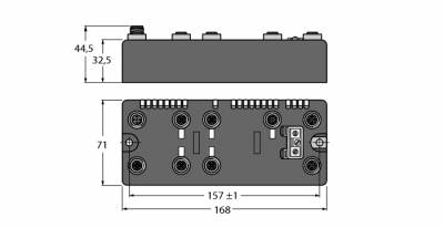 Компактная мультипротокольная станция для Industrial EthernetDigitaler Zahler/Encoder Interface und 8 digitale PNP Eingange - BLCEN-5M12LT-1CNT-ENC-8DI-PD