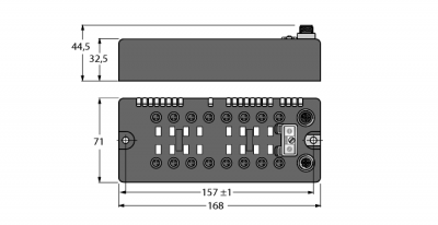 компактная станция промышленной шины BL для DeviceNet™16 konfigurierbare digitale Kanale - BLCDN-16M8L-8XSG-P-8XSG-P