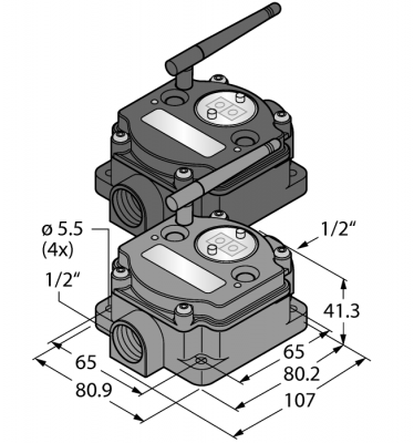 Радиопередающая системаТочка-точкаКомплект - DX80K2M6-PM2