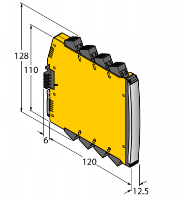 Электромагнитный клапан1-канальный - IMX12-DO01-1U-1U-PR/24VDC/CC
