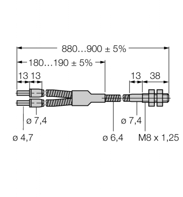 Стеклянное оптоволокноРазветвленное оптоволокно - BT23SM8