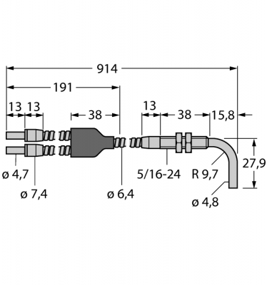 Стеклянное оптоволокноРазветвленное оптоволокно - BTA23S