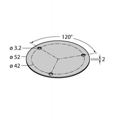Shielding platefor inductive encoders QR24 - SP3-QR24
