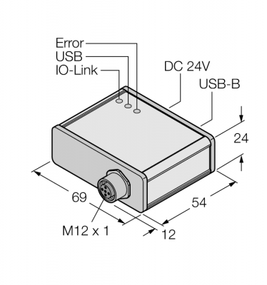 IO-Link мастер со встроенным USB портомОдноканальная работа в режиме IOL или SIO - USB-2-IOL-0001