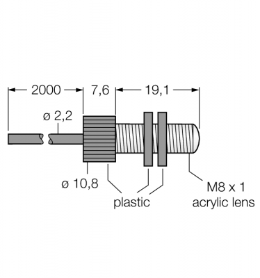 Пластмассовое оптоволокноОдинарное волокно - PIL46U