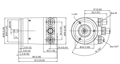 Измерение характеристик вращенияАбсолютный энкодер/ Multiturn - RM-29S10S-9A28B-R3M12