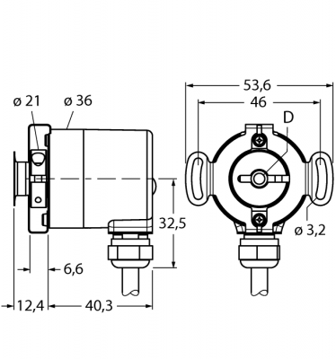 Измерение характеристик вращенияАбсолютный энкодер/ single-turn - RS-07H6E-8B12B-C 1M