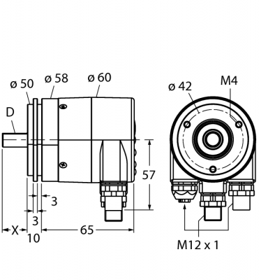 Измерение характеристик вращенияАбсолютный энкодер/ single-turn - RS-25S6S-9A16B-R3M12