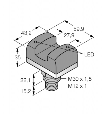Фотоэлектрический датчиксенсорный переключательс подсветкой - VTBP6LQ