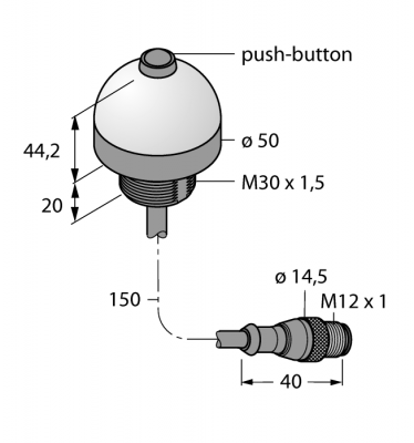 Pick-to-Lightдатчик положенияКнопка для выбора процессов - K50APPBGXDQP