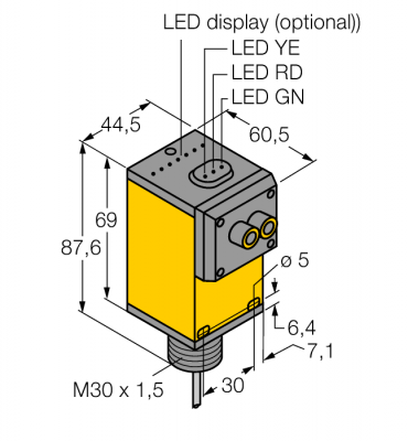Фотоэлектрический датчикБазовый блок для оптических волокон - Q45BB6FP