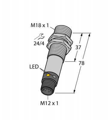 Фотоэлектрический датчикдиффузионный датчик - M18SP6DQ