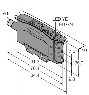 Фотоэлектрический датчикбазовый модуль для пластикового оптоволокна - D10AFPGYQ