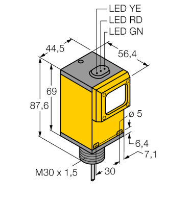 Фотоэлектрический датчикретро-рефлективный датчик с поляризационным фильтром - Q45BB6LLP