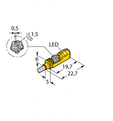 датчик магнитного поляCompact design for small hydraulic cylinders - BIM-UNTK-AN7X