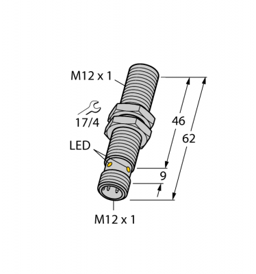 датчик магнитного полямагнитно-индуктивный датчик приближения - BIM-M12E-AN4X-H1141