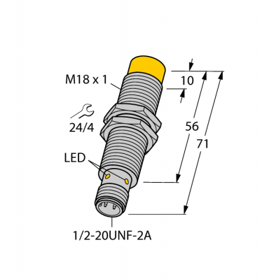 Индуктивный датчик - NI12U-G18-ADZ30X2-B3331