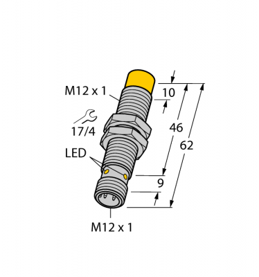 Индуктивный датчик - NI10U-M12E-AP6X-H1141