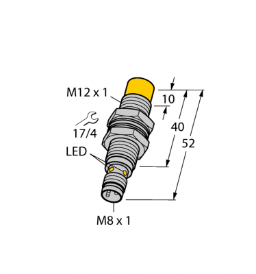 Индуктивный датчик - NI10U-M12-AP6X-V1131