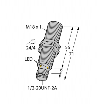 Индуктивный датчик - BI5U-G18-ADZ30X2-B3331
