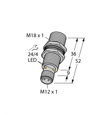 Индуктивный датчик - BI8U-MT18-AP6X-H1141