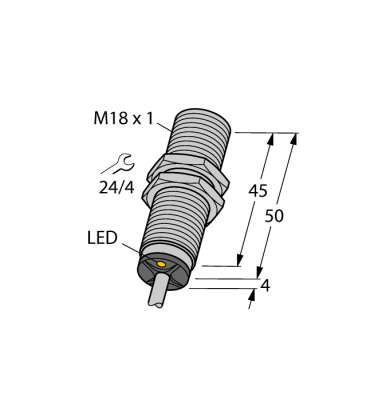 Индуктивный датчикс увеличенной дистанцией срабатывания - BI8-M18-AP6X