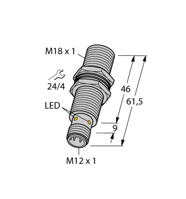 Индуктивный датчик - BI8U-M18M-VP44X-H1141