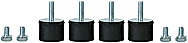 Принадлежности для устройств с фоторелейными барьерами PSENopt - PSEN op Bracket kit antivibration - 630327